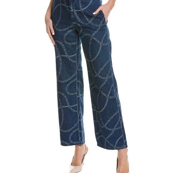 J McLaughlin Everly Jeans Denim Bashford Chain, NWT, Size 6 - Picture 1 of 3